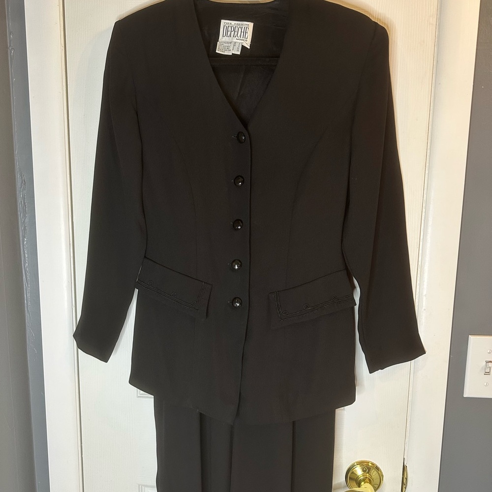Yves Cossette Black One Piece Suit